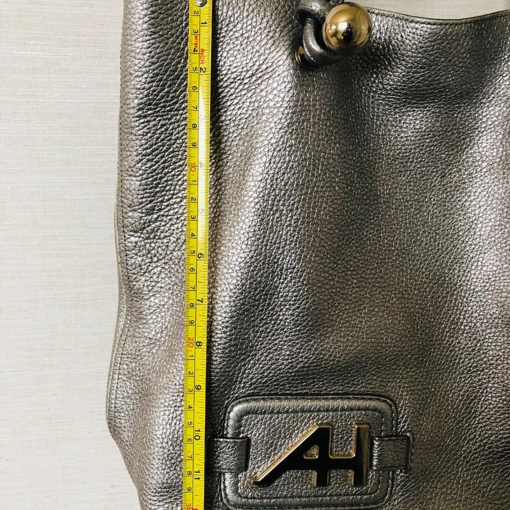 Anya Hindmarch Textured Silver Bucket Bag - Picture 12 of 15